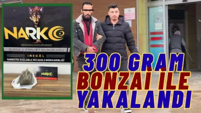 Bursa’nın İnegöl ilçesinde Narkotik Büro Amirliği ekiplerince bir eve düzenlenen