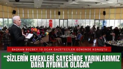 Bursa Büyükşehir Belediye Başkanı Mustafa Bozbey, 10 Ocak Çalışan Gazeteciler