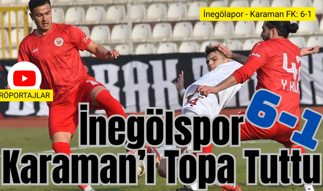 Sultansu İnegölspor seyircisinden yoksun olarak oynadığı 21.Hafta maçında Karaman FK