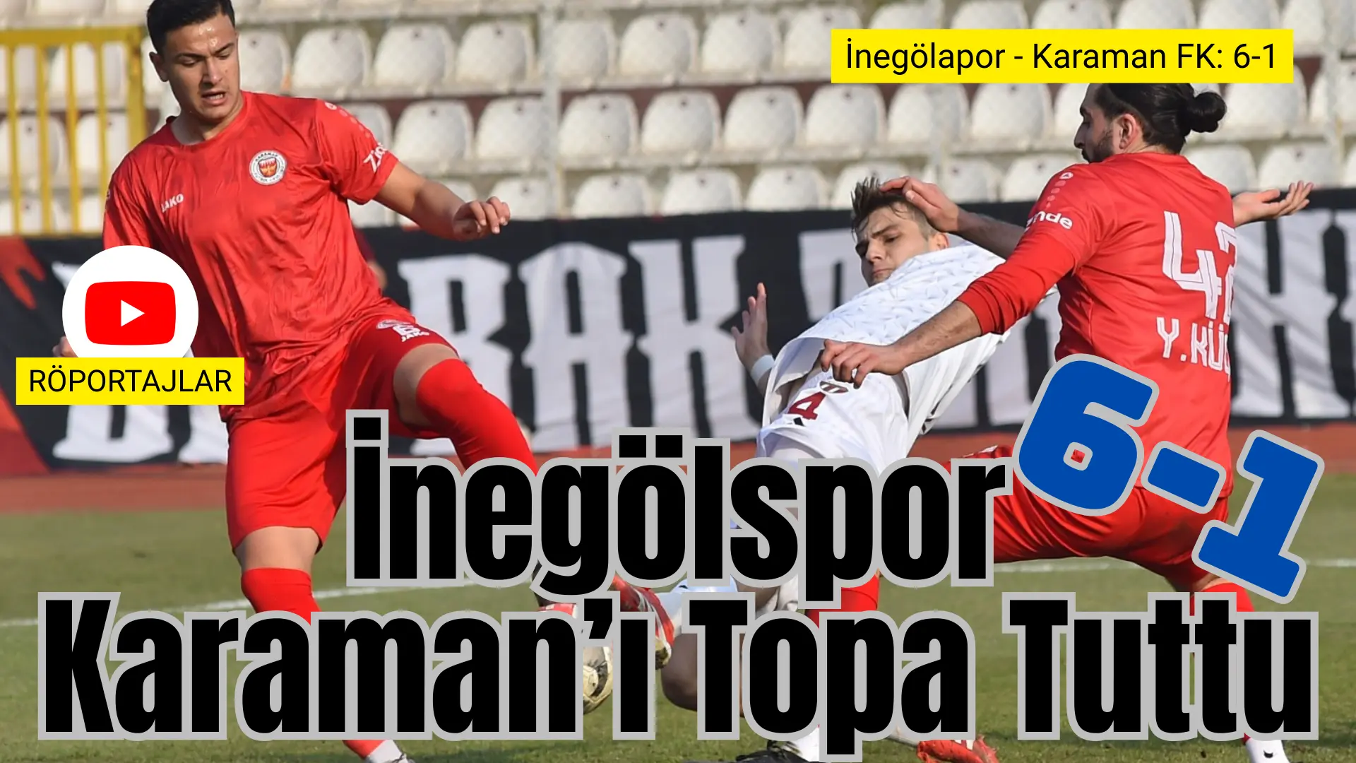 Sultansu İnegölspor seyircisinden yoksun olarak oynadığı 21.Hafta maçında Karaman FK