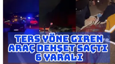 Bursa’da ters yönden ana yolda seyreden otomobilin neden olduğu zincirleme