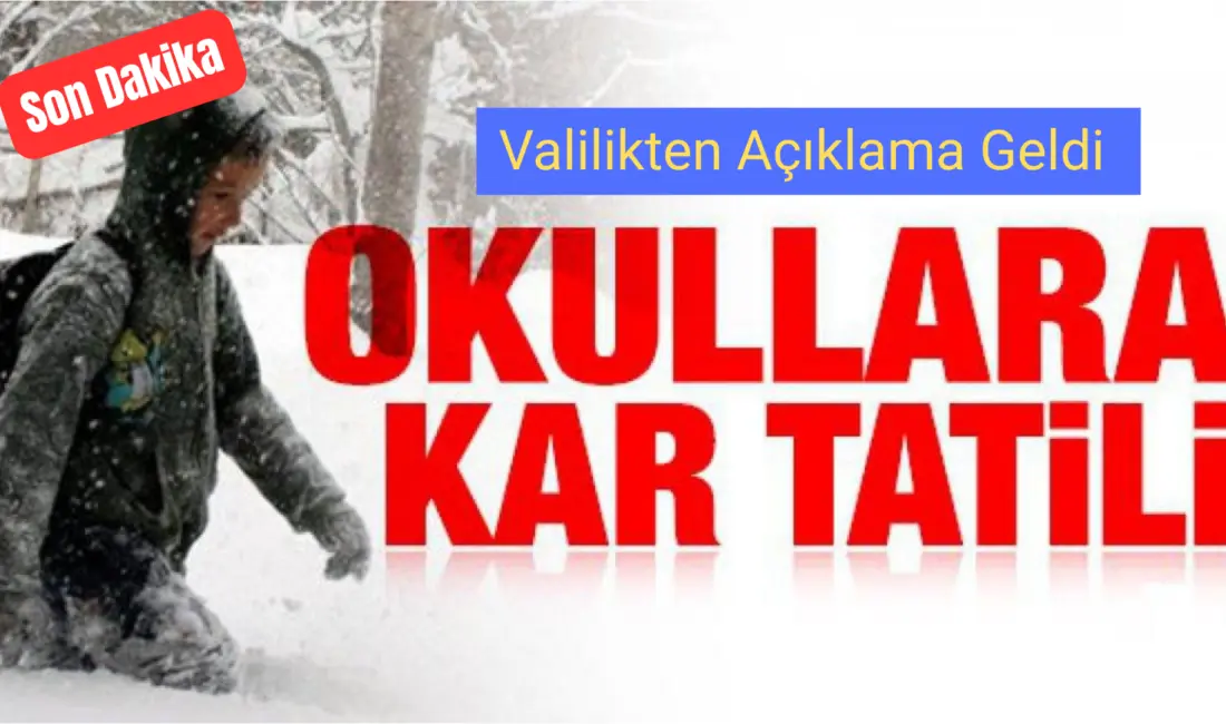 Bursa Valiliğinden yapılan açıklamayla  Bursa merkez ve ilçelerinde ki okullarda