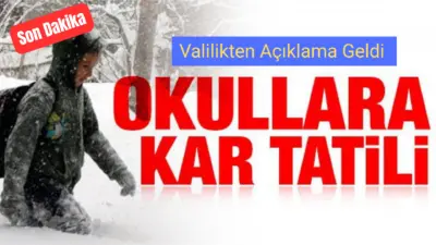 Bursa Valiliğinden yapılan açıklamayla  Bursa merkez ve ilçelerinde ki okullarda