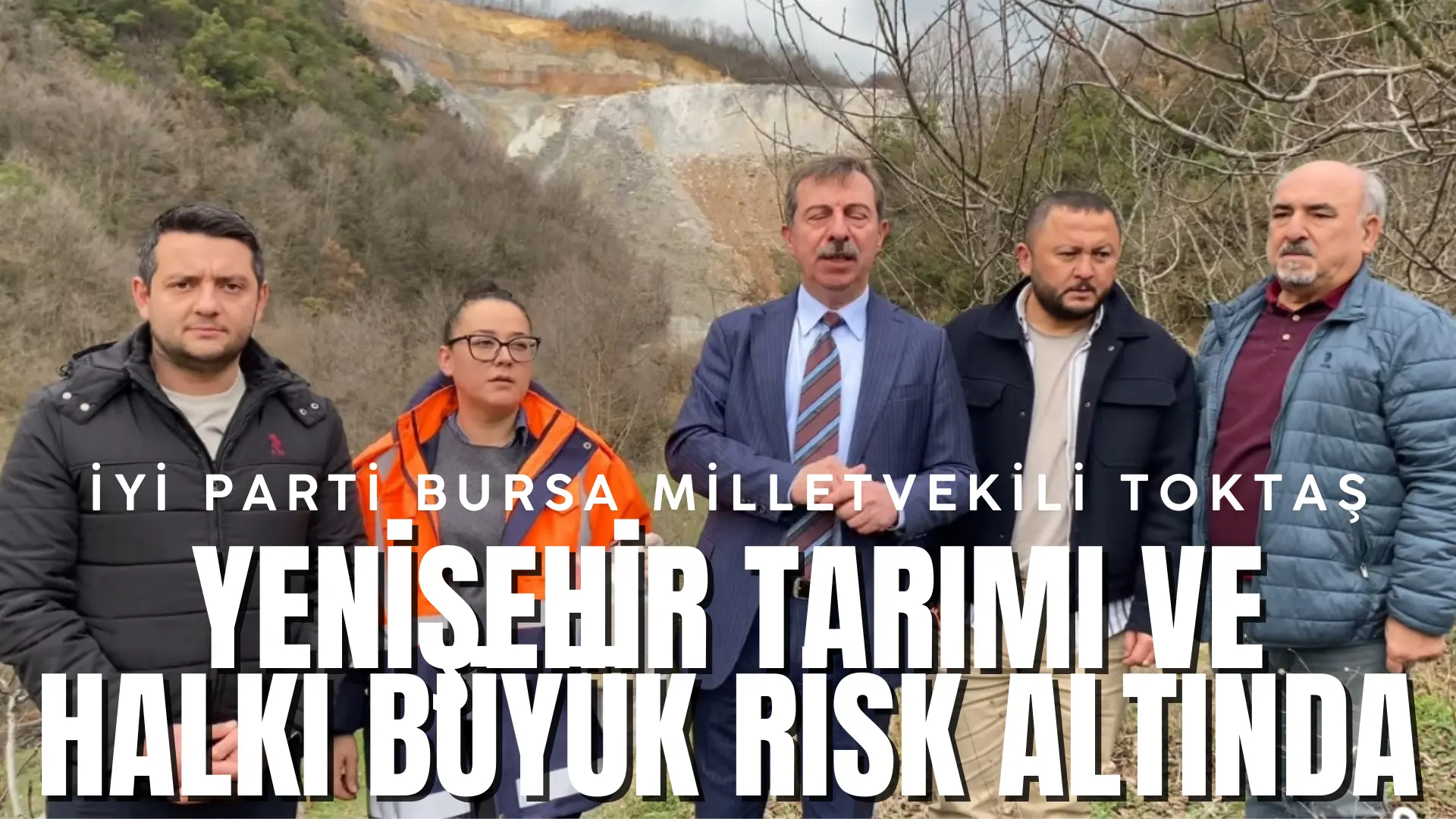 İYİ Parti Bursa Milletvekili Hasan Toktaş, Yenişehir Kirazlıyaylada ki çinko.