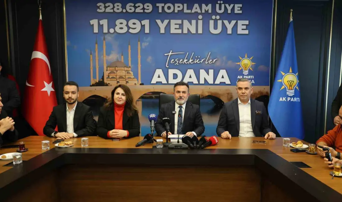 AK Parti Adana İl Başkanı Tamer Dağlı, Adana’daki toplam üye