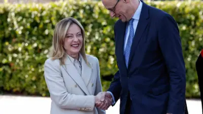 Almanya Başbakanı Friedrich Merz, İtalya’nın başkenti Roma’da düzenlenen basın toplantısında,