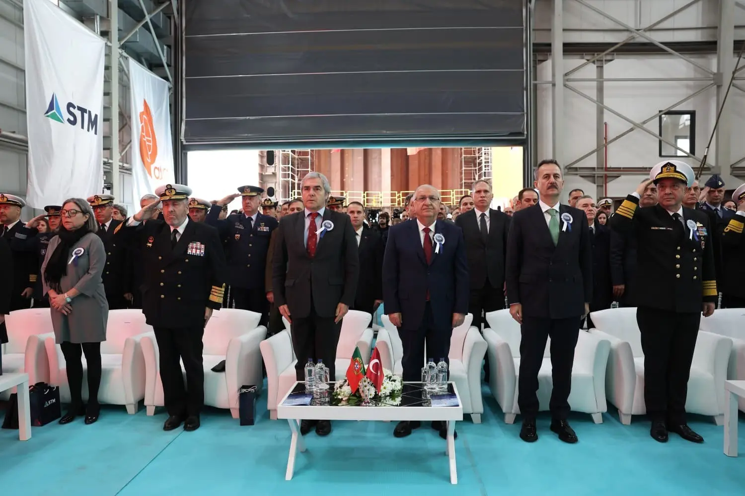 Milli Savunma Bakanı Yaşar Güler ve Portekiz Savunma Bakanı Nuno