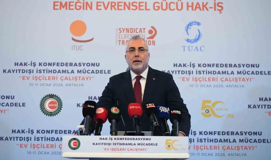 Çalışma ve Sosyal Güvenlik Bakanı Vedat Işıkhan, kadınların işgücü piyasasındaki