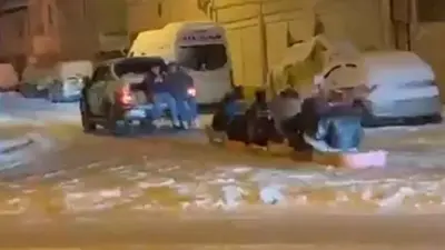 Tokat’ın Niksar ilçesinde zorlu kış mesaisinin ardından kısa bir mola