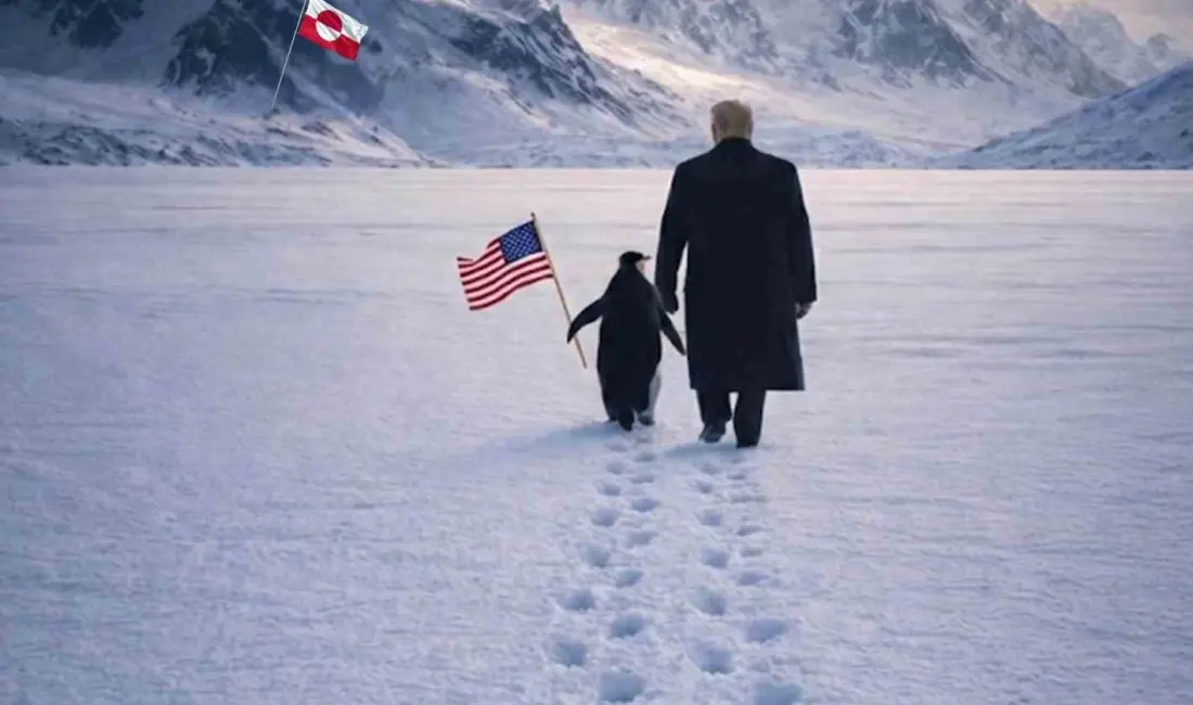 Beyaz Saray, sosyal medyada viral olan ‘Nihilist Penguen’i, bir elinde