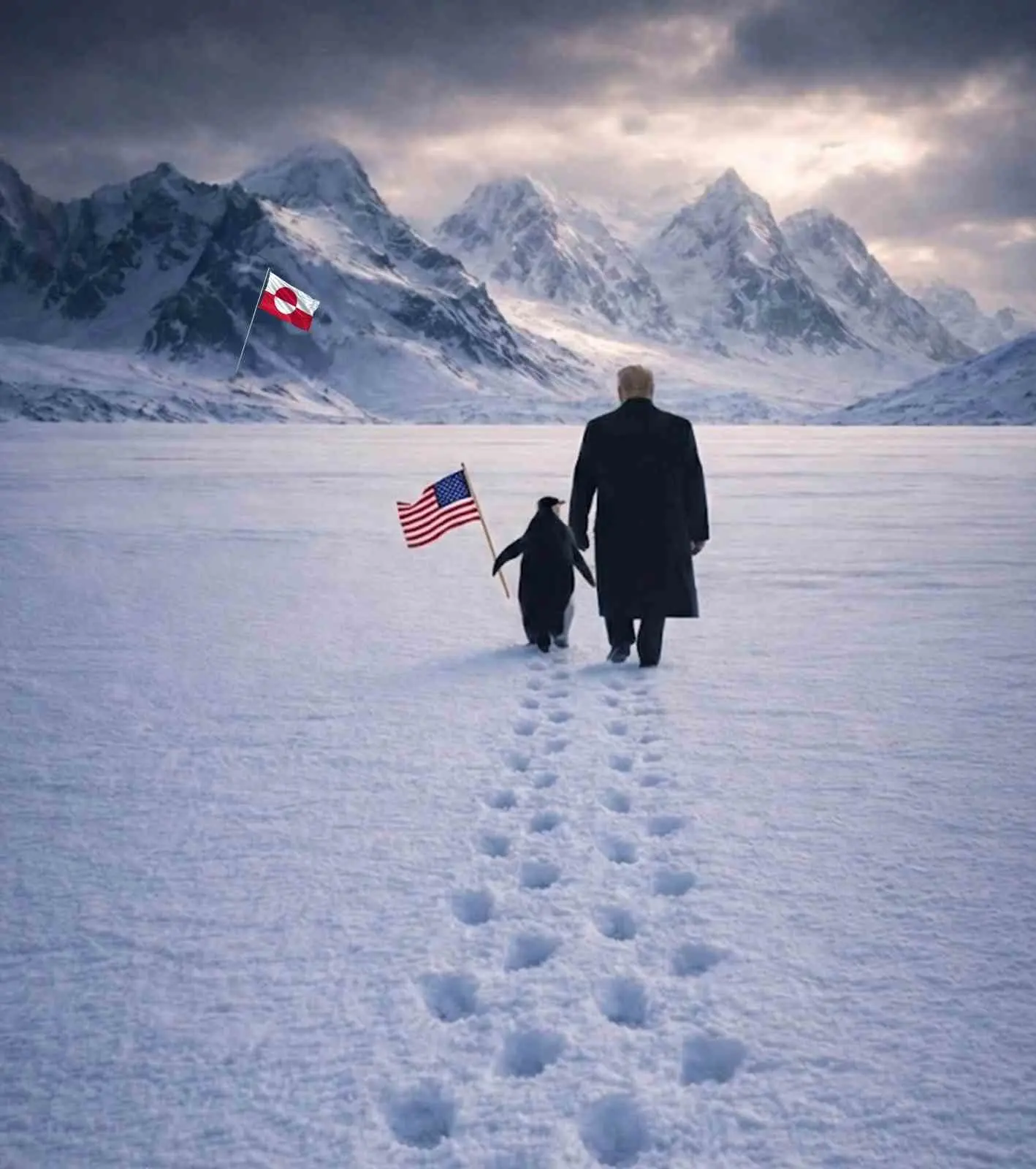 Beyaz Saray, sosyal medyada viral olan ‘Nihilist Penguen’i, bir elinde