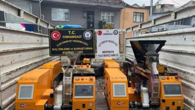 Bursa Emniyet Müdürlüğü ekipleri tarafından kaçak sigara imalatı ve satışının