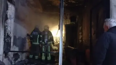 Bursa’da çay ocağında çıkan yangın paniğe neden oldu, olay yerine