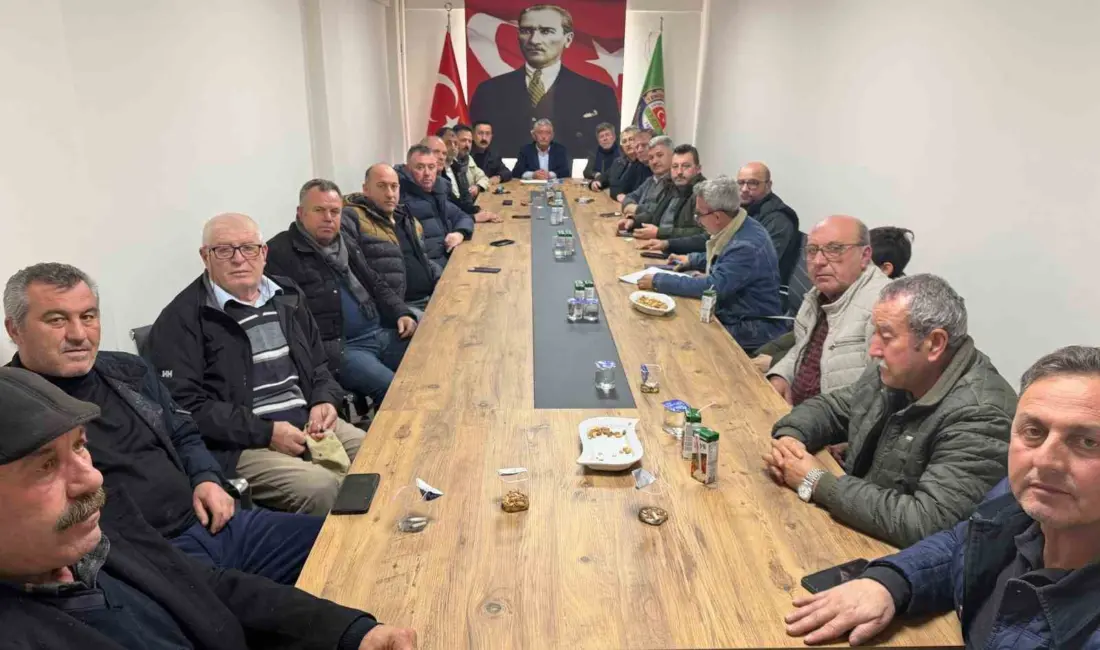 Bursa Ziraat Odaları Başkaları Yenişehir’de toplandı. Başkanlar vergi borcu ve