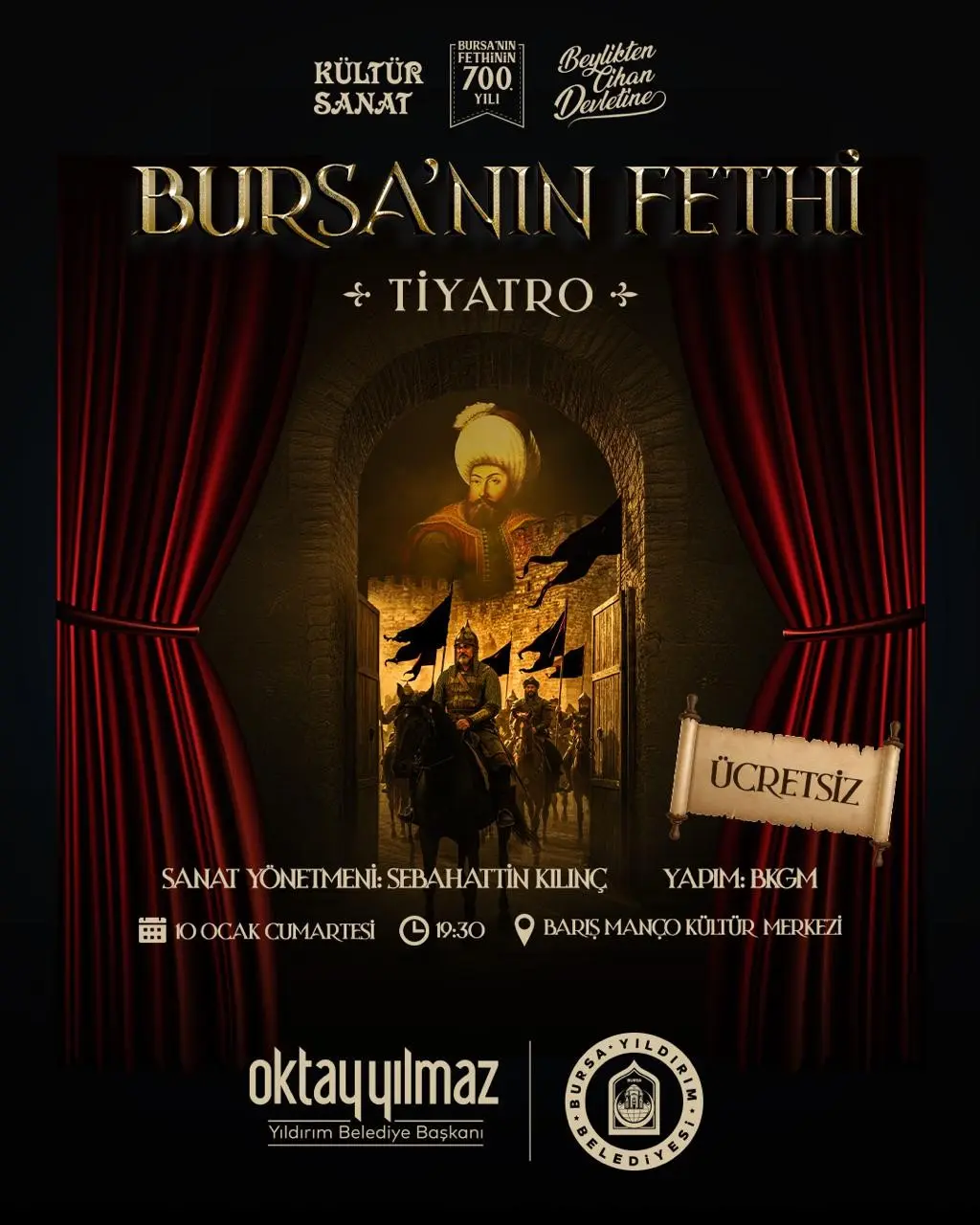 Yıldırım Belediyesi, ‘Beylikten Cihan Devleti’ne’ temasıyla başlattığı 2025-2026 Kültür Sezonu’nda,