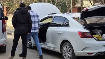 Bursa’nın İnegöl ilçesinde polisin dur ihtarına uymayarak kovalamaca sonucu yakalanan