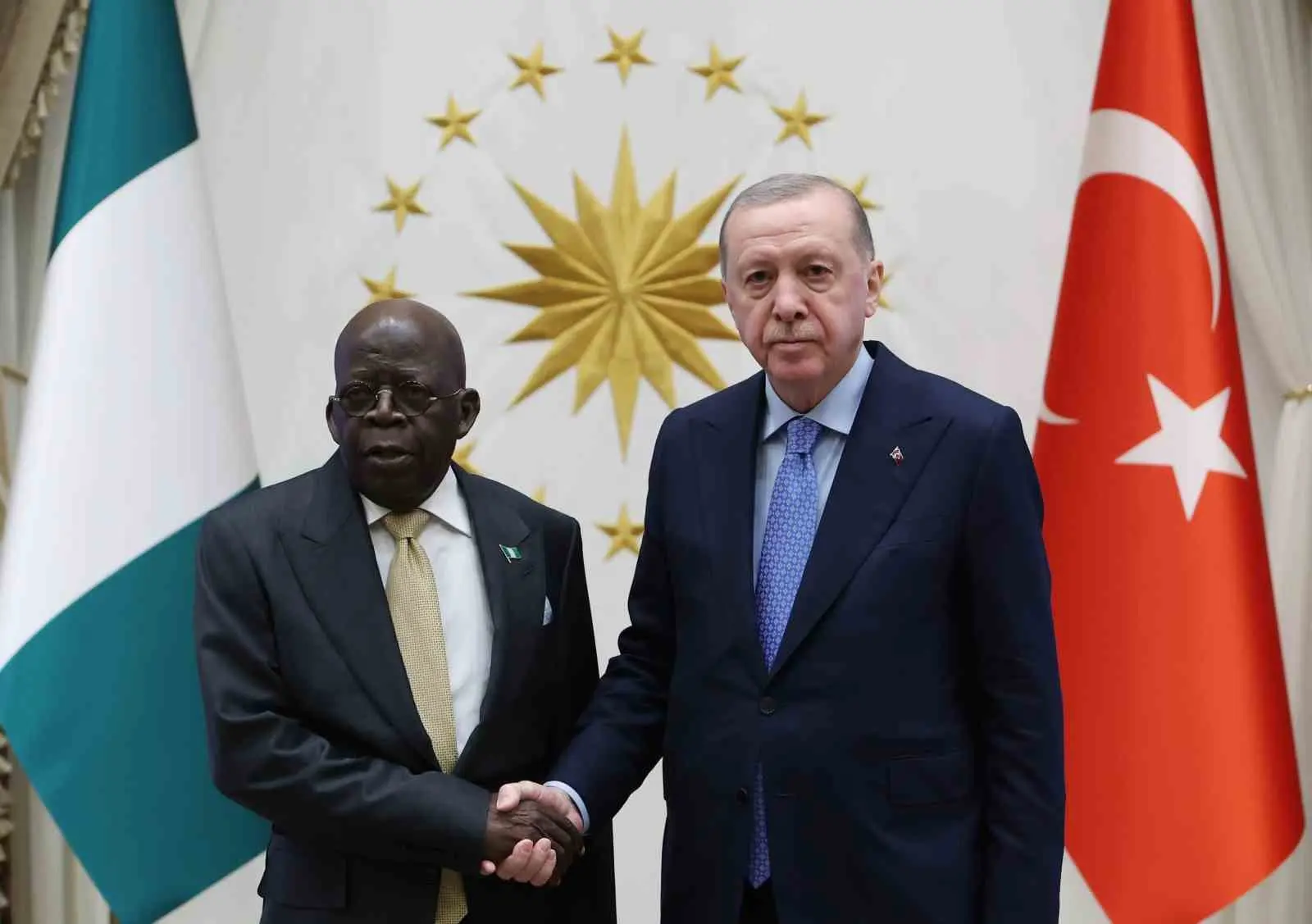 Cumhurbaşkanı Recep Tayyip Erdoğan, Nijerya Cumhurbaşkanı Bola Ahmed Tinubu ve