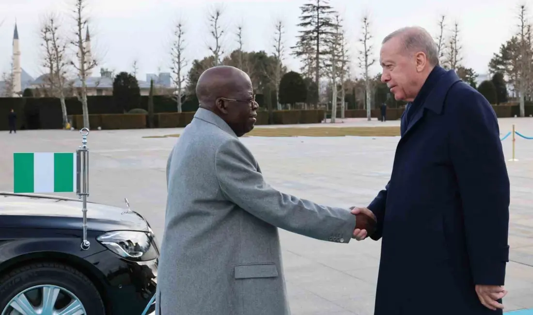 Cumhurbaşkanı Recep Tayyip Erdoğan, Nijerya Cumhurbaşkanı Bola Ahmed Tinubu’yu törenle