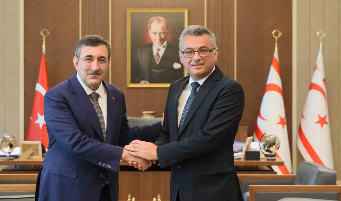Cumhurbaşkanı Yardımcısı Cevdet Yılmaz, KKTC Cumhurbaşkanı Tufan Erhürman ile görüşmesi