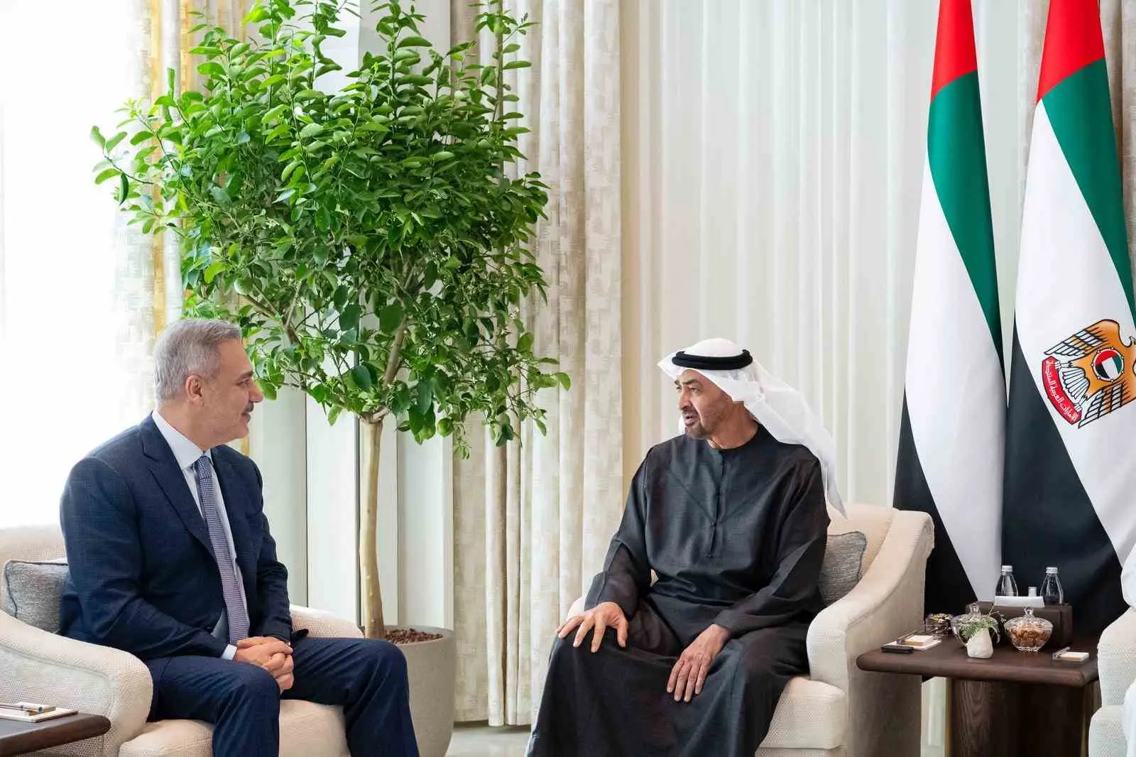 Dışişleri Bakanı Hakan Fidan, resmi ziyaret kapsamında geldiği Birleşik Arap