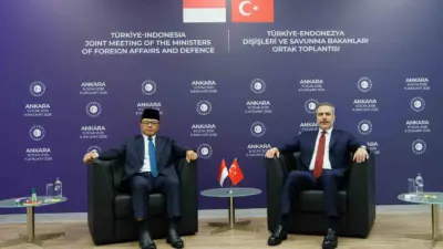 Dışişleri Bakanı Hakan Fidan, Endonezya Dışişleri Bakanı Sugiono ile bir