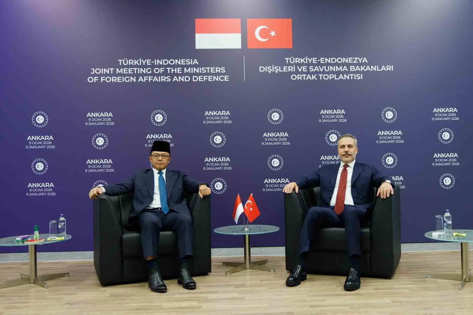 Dışişleri Bakanı Hakan Fidan, Endonezya Dışişleri Bakanı Sugiono ile bir