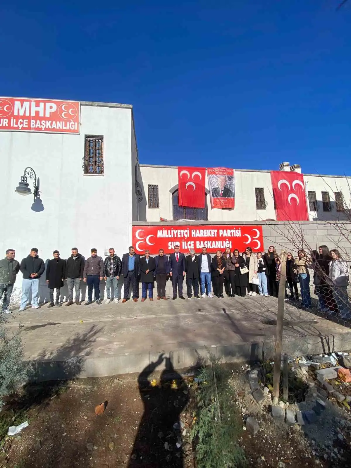 Diyarbakır’da Milliyetçi Hareket Partisi Sur İlçe Başkanlığı, “Terörsüz Türkiye”ye tam