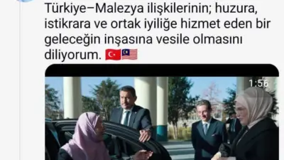 Cumhurbaşkanı Recep Tayyip Erdoğan’ın eşi Emine Erdoğan, Malezya Başbakanı Enver