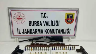 Bursa’nın İznik ilçesinde jandarma ekiplerince şüpheli şahsın evinde yapılan aramada