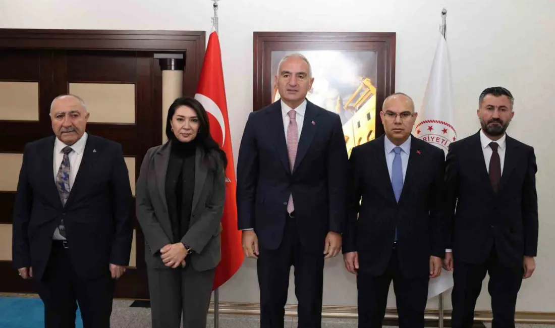 Bir dizi programa katılmak üzere Ağrı’ya gelen Kültür ve Turizm