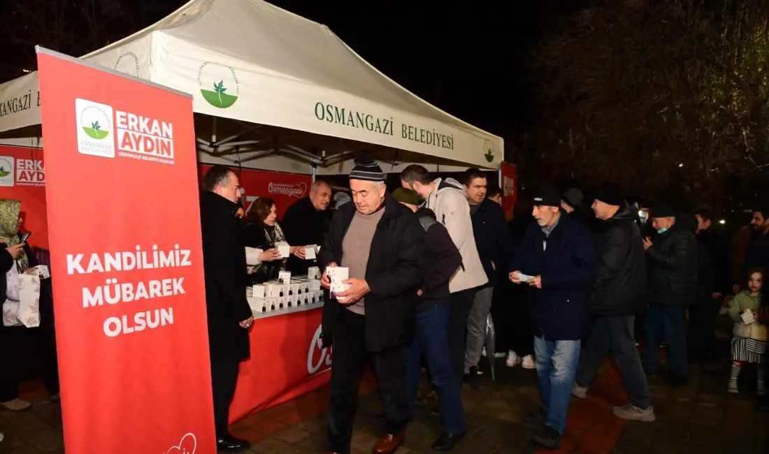 Osmangazi Belediyesi, Miraç Kandili dolayısıyla vatandaşlara kandil simidi ikramında bulundu.