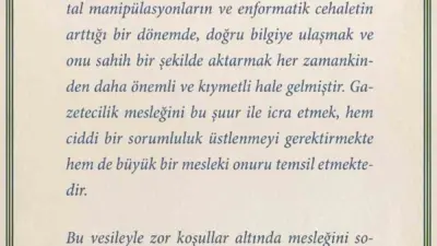 Milli İstihbarat Teşkilatı (MİT) Başkanı İbrahim Kalın, tüm gazetecilerin 10