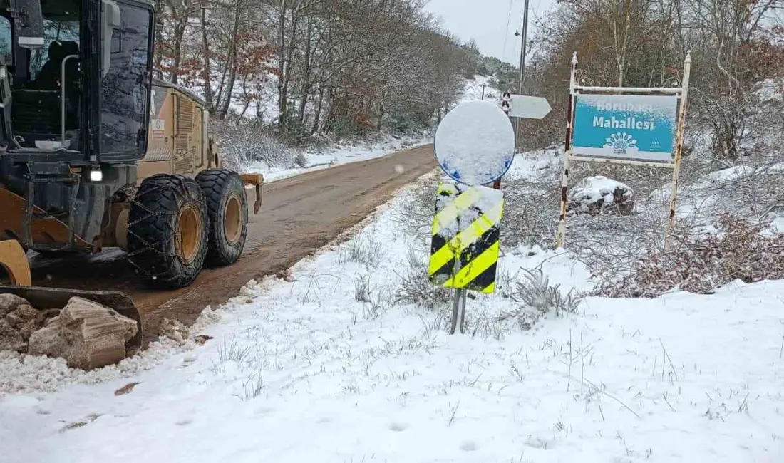 Bursa’yı etkisi altına alan yoğun kar yağışına karşı Nilüfer Belediyesi