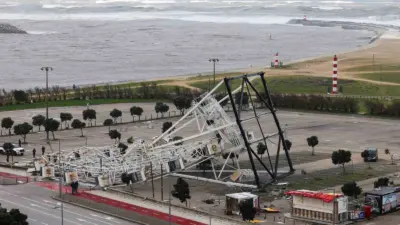 Portekiz’in orta ve kuzey kesimlerinde etkili olan Kristin fırtınasının yol