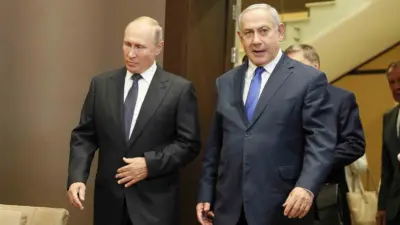 Rusya Devlet Başkanı Vladimir Putin, İsrail Başbakanı Binyamin Netanyahu ile