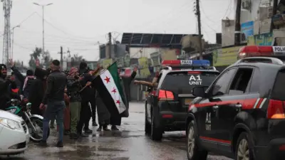 Suriye İçişleri Bakanlığı’na bağlı güvenlik güçlerine ait bir konvoy, terör