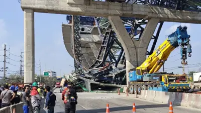 Tayland’da dün meydana gelen vinç kazasının ardından bugün de başkent