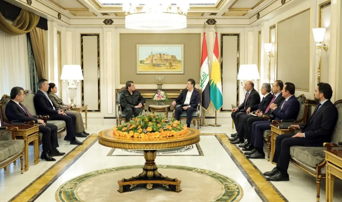 Terör örgütü PKK/YPG’nin Suriye uzantısı SDG elebaşı Mazlum Abdi, Irak