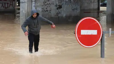 Tunus’ta 1950 yılından bu yana görülen şiddetli yağışlarda 4 kişi