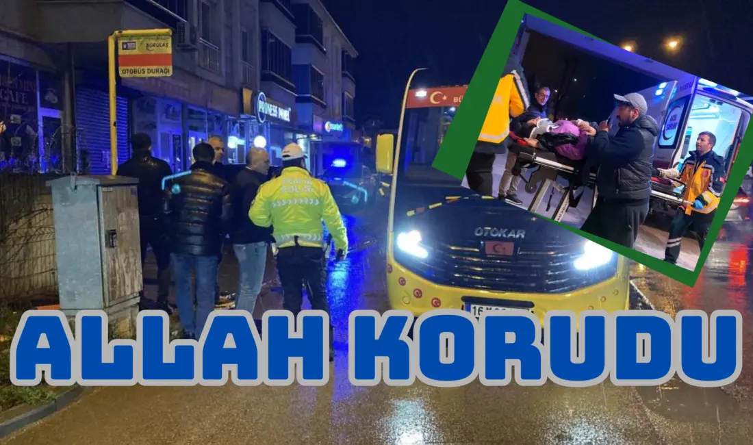 Bursa’nın İnegöl ilçesinde meydana gelen kazada özel halk minibüsünün çarptığı