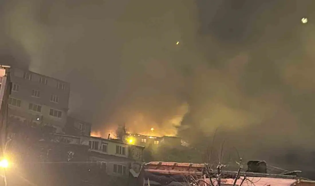 Bursa’nın Uludağ eteklerindeki bir evde çıkan yangın, mahalleye korku dolu