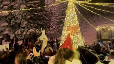 Bursa’nın gözde kış turizm merkezlerinden Uludağ’da yılbaşı coşkusu zirve yaptı.
