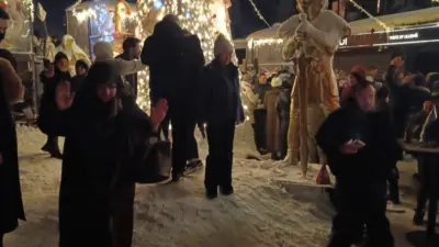 Bursa’nın kış turizm merkezi Uludağ’da yılbaşı kutlamaları renkli görüntülere sahne