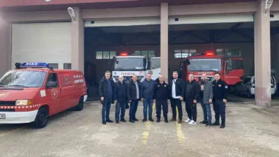 Kuzey Makedonya’nın Üsküp ilçesinde faaliyet gösteren Bayram İtfaiyesi Gönüllü İtfaiye