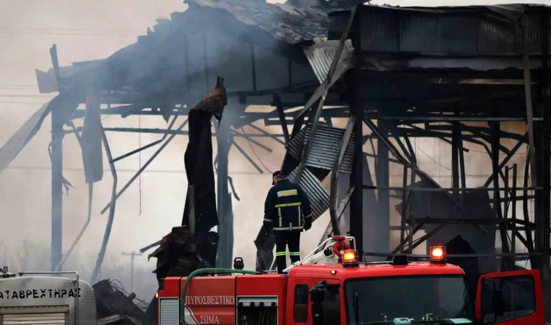Yunanistan’ın Tesalya bölgesine bağlı Trikala şehrinde bir bisküvi fabrikasında meydana