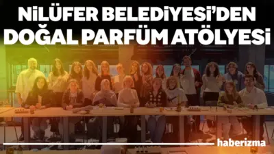 Nilüfer Belediyesi’nin düzenlediği “Aromaterapi Doğal Parfüm Atölyesi”nde katılımcılar, koku duyusunu