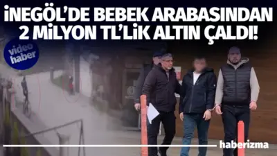 Bursa’nın İnegöl ilçesinde bebek arabasından yaklaşık 2 milyon TL değerinde