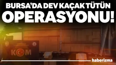 Bursa’da polis ekiplerince tütün ve tütün mamulleri kaçakçılığının önlenmesine yönelik