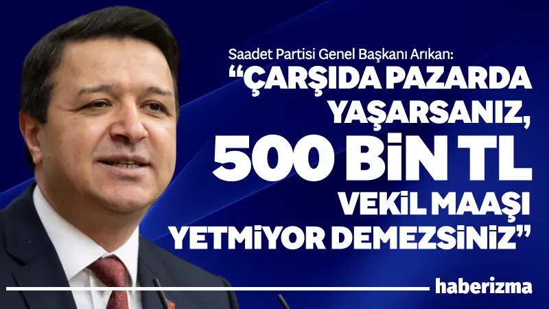 Saadet Partisi Genel Başkanı Mahmut Arıkan, sosyal medya hesabından yaptığı