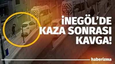 Bursa’nın İnegöl ilçesinde servis şoförü ile otomobil sürücüsünün kazanın ardından